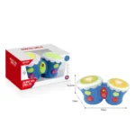 Set tobe muzicale cu lumini și sunete, albastru, Huanger HE0505 (78652) - imagine 2