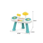 Set muzical de tobe cu lumini și sunete, Huanger HE0525 (78386)