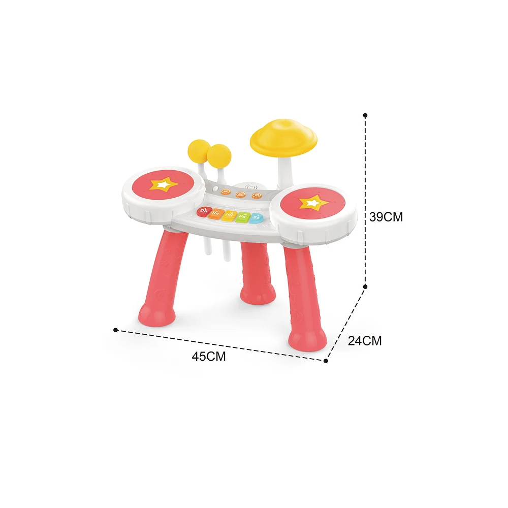 HE0526(3) Set muzical de tobe cu lumini și sunete, Huanger HE0526 (78379) - imagine 1