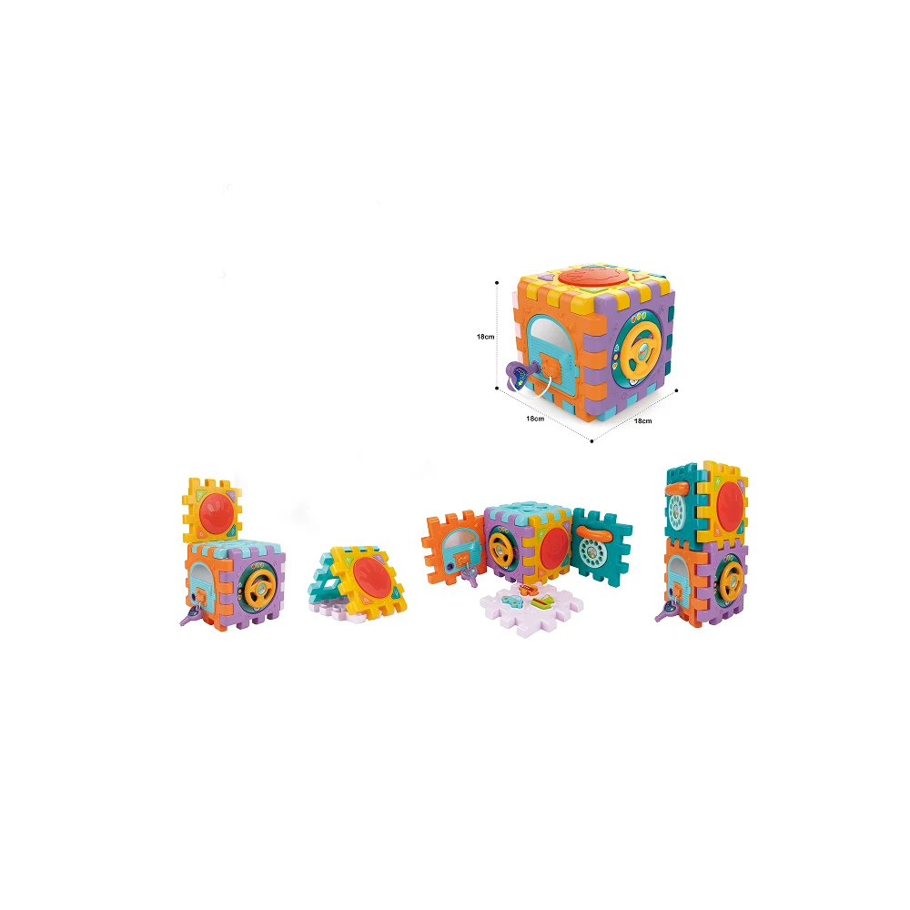 HE0530(4) Cub educativ senzorial cu activități, Huanger HE0530 (78546) - imagine 1