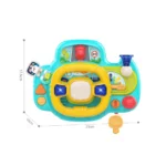 Volan interactiv cu lumini și muzică, albastru, Huanger HE0541 (78140)