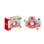 Volan interactiv cu lumini și muzică, roz, Huanger HE0542 (678133) - imagine 2