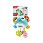 Jucărie zornăitoare elefant din pluș cu activități senzoriale, Huanger HE0562 (77952) - imagine 3