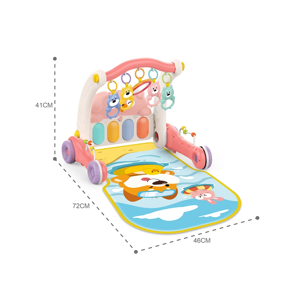 HE0613(3) Premergător 2 în 1 cu covoraș de joacă și activități, Huanger HE0613 (19599) - imagine 1