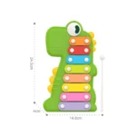 Xilofon muzical cu dinozaur pentru copii, Huanger HE8012 (78065)