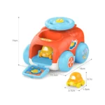 Set mașină cu lansator și vehicul mic, Huanger HE8018 (78188)