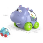 Mașinuță jucărie cu biluțe – hipopotam, Huanger HE8059 (418325)