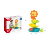 Turn educativ cu bile rulante, Leu, Huanger HE8066 (78157) - imagine 2