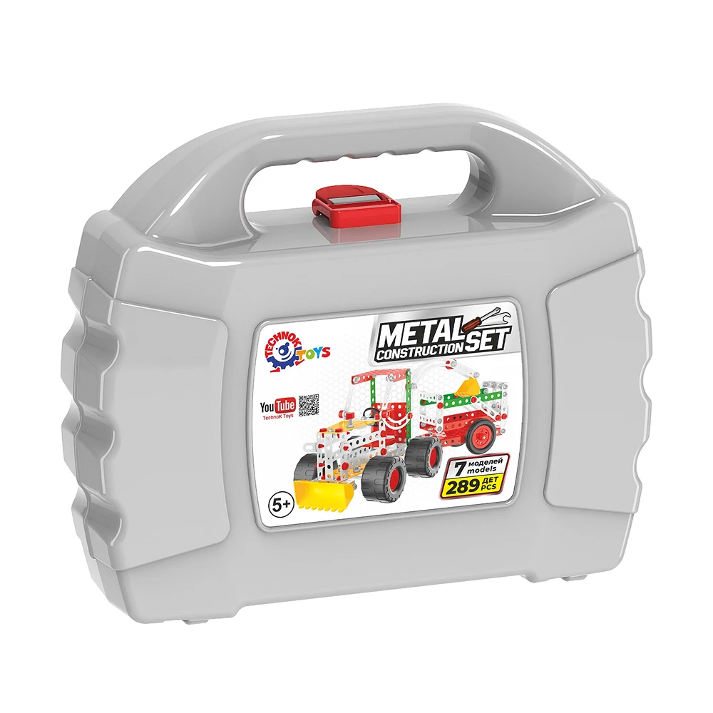 constructor-din-metal-289-piese(1) Constructor din metal, 289 elemente ,Technok (3879) - imagine 1