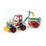 Constructor din metal "Tractor cu remorca" , 265 piese ,Technok (4876) - imagine 2