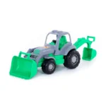 Tractor Krepysh cu excavator și cupă frontală, Polesie (44785) - imagine 4