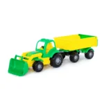 Tractor Krepysh cu remorcă și cupă frontală, Polesie (44556)