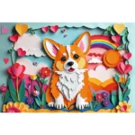 Trefl aniversar de 40 de ani - Artă pe hârtie: Câine mic, 160 elemente (40050) - imagine 2