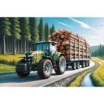 Tractor forestier, 100 de elemente (16493) - imagine 2