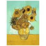 Floarea-soarelui - Vincent van Gogh, 200 elemente din lemn (20249) - imagine 2