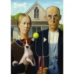American Gothic: Ediția pentru câini, 500 elemente (37526) - imagine 2