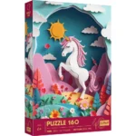 Trefl aniversar de 40 de ani - Artă pe hârtie: Unicorn, 160 elemente (40047)