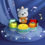 Jucărie muzicală interactivă Tobă cu ursuleț, Hola E8993 (02051) - imagine 4