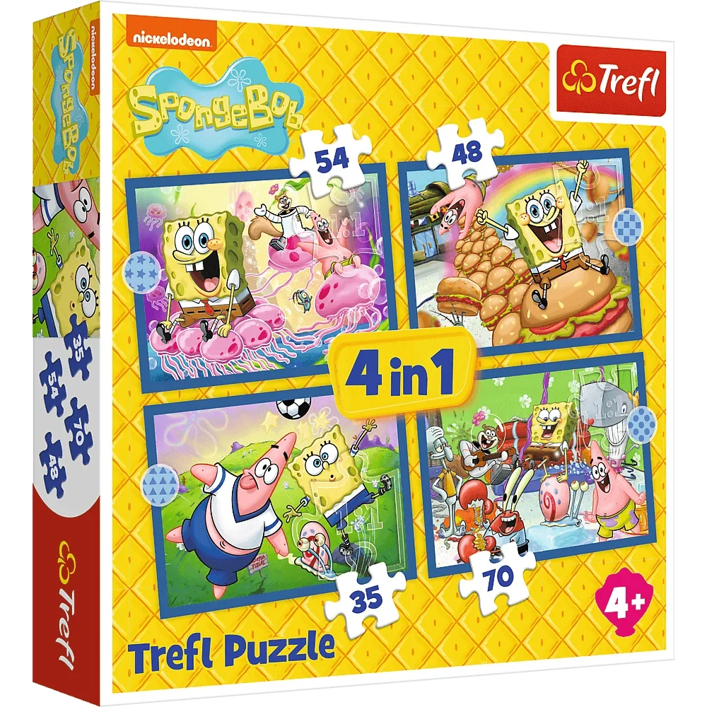 Новый проект Viața subacvatică a lui SpongeBob, 4 in 1 (34674) - imagine 1