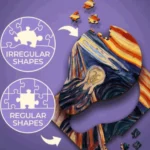 Țipătul - Edvard Munch, 200 elemente din lemn (20252) - imagine 3