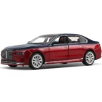 Mașină din metal 1:24 BMW I7 cu sunete si lumini (se deschid usile) (68288A)