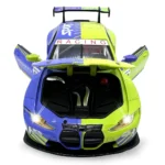 Mașină din metal 1:24 BMW M4 GT3 verde cu sunete si lumini (se deschid usile) (68282A/3) - imagine 3