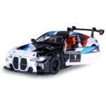 Mașină din metal 1:24 BMW M4 GT3 negru cu sunete si lumini (se deschid usile) (68282A/2) - imagine 2