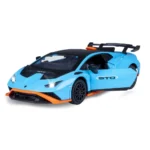 Mașină din metal 1:24 Lamborghini Huracán STO cu sunete si lumini (se deschid usile) (68279A) - imagine 2