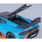 Mașină din metal 1:24 Lamborghini Huracán STO cu sunete si lumini (se deschid usile) (68279A) - imagine 10