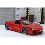Mașină din metal 1:24 PORSCHE 918 SPYDER cu sunete si lumini (se deschid usile) (68243A) - imagine 4