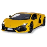 Mașină din metal 1:24 Lamborghini Revuelto galben cu sunete si lumini (se deschid usile) (68200A/2)