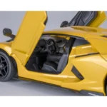 Mașină din metal 1:24 Lamborghini Revuelto galben cu sunete si lumini (se deschid usile) (68200A/2) - imagine 4
