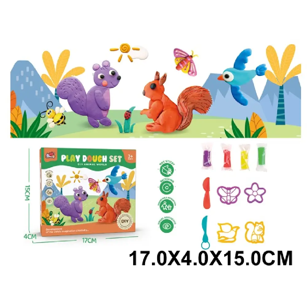Новый проект (25) Plastilina in set cu forme (87601) - imagine 1