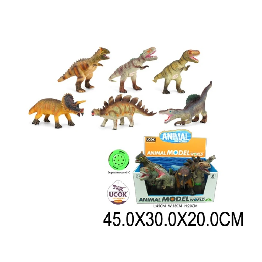 Новый проект (3) Dinozauri cu sunete 6buc. (50238) - imagine 1