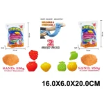 Nisip kinetic, 2 culori cu forme (59839)
