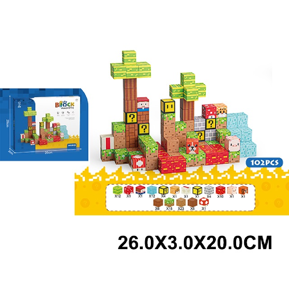 Новый проект (40) Constructor cu magnet 102 elemente (64141) - imagine 1