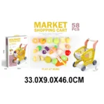 Carucior pentru cumparaturi in set cu alimente (25152)