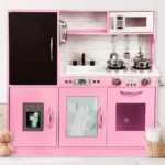 Bucatarie din lemn pentru fetite, cu sunete si lumini (63284)