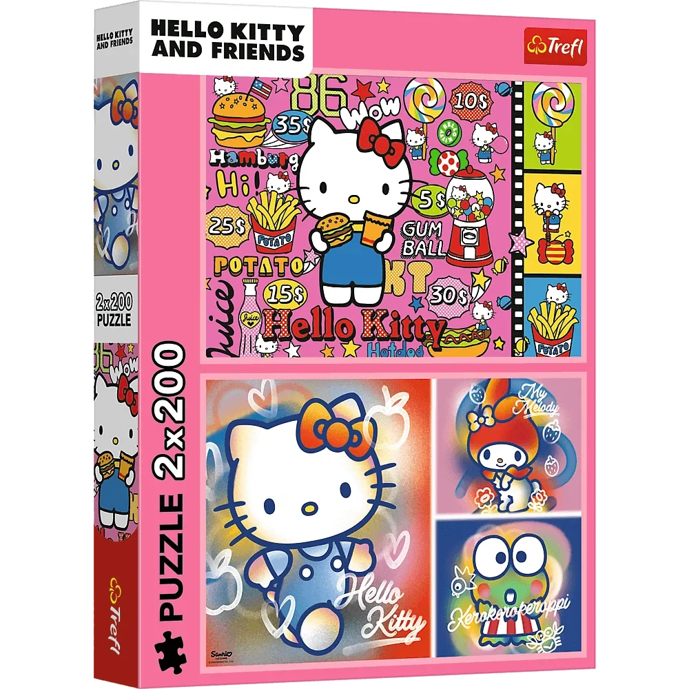 Новый проект Hello Kitty și prietenii, 2x200 elemente (13336) - imagine 1