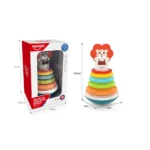 Piramidă interactivă cu inele colorate și muzică, Huanger HE0294 (78430) - imagine 2