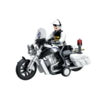 Motocicletă de poliție cu inerție, lumini și sunete - 1:10 - WY430A ,Wenyi (14301)