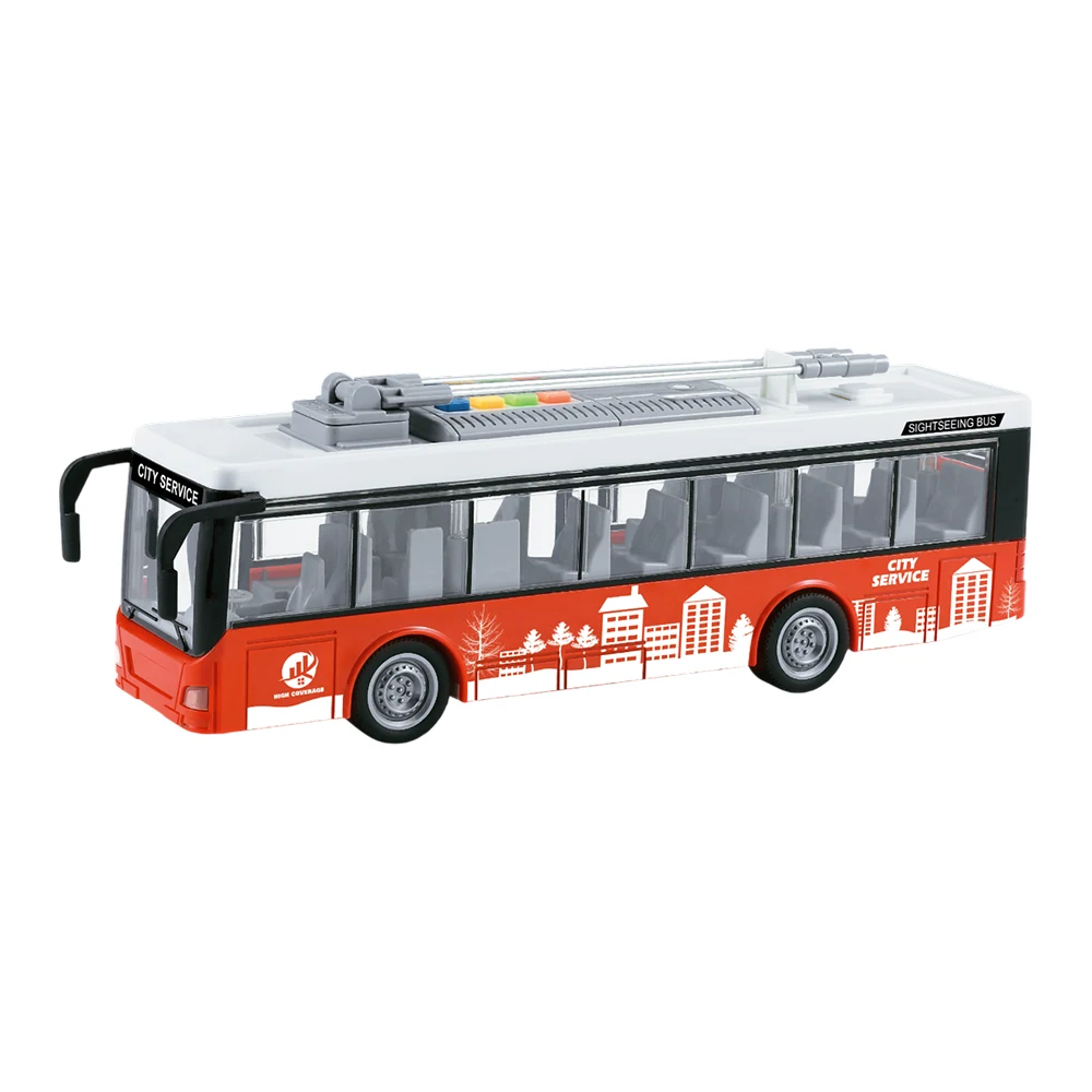 WY911A Troleibuz cu inerție, lumini și sunete WY911A ,Wenyi (19115) - imagine 1