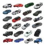 Mașină din metal 1:43 in asortiment 24 modele (se deschid usile) (55645)