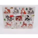 Puzzle din lemn+ tabla de desen (47779)