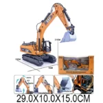 Tractor excavator din metal cu sunete si lumini (34519)