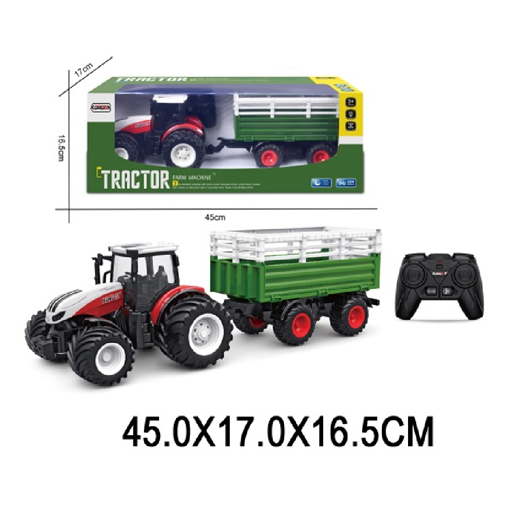 Новый проект (55) Tractor cu radiocomanda cu incarcator,cu lumini (67671) - imagine 1