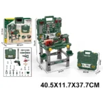 Trusă de scule pentru copii în valiză, bormașină cu baterii (11441)