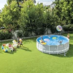 Piscină cu cadru metalic Prism Frame Premium 457×107 cm, 14614 L, cu pompă 3785 L/h, set complet, Intex (26724) - imagine 2