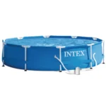 Piscină cu cadru metalic Metal Frame 305×76 cm, 4485 L, cu pompă de filtrare 1250 L/h, Intex (28202) - imagine 3