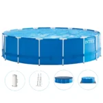 Piscină cu cadru metalic Metal Frame 457×122 cm, 16805 L, cu pompă 3785 L/h, set complet, Intex (28242)